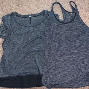 Bundle Lululemon grey work out tops